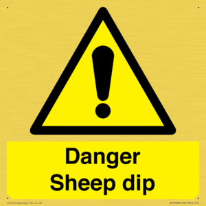 Danger Sheep dip